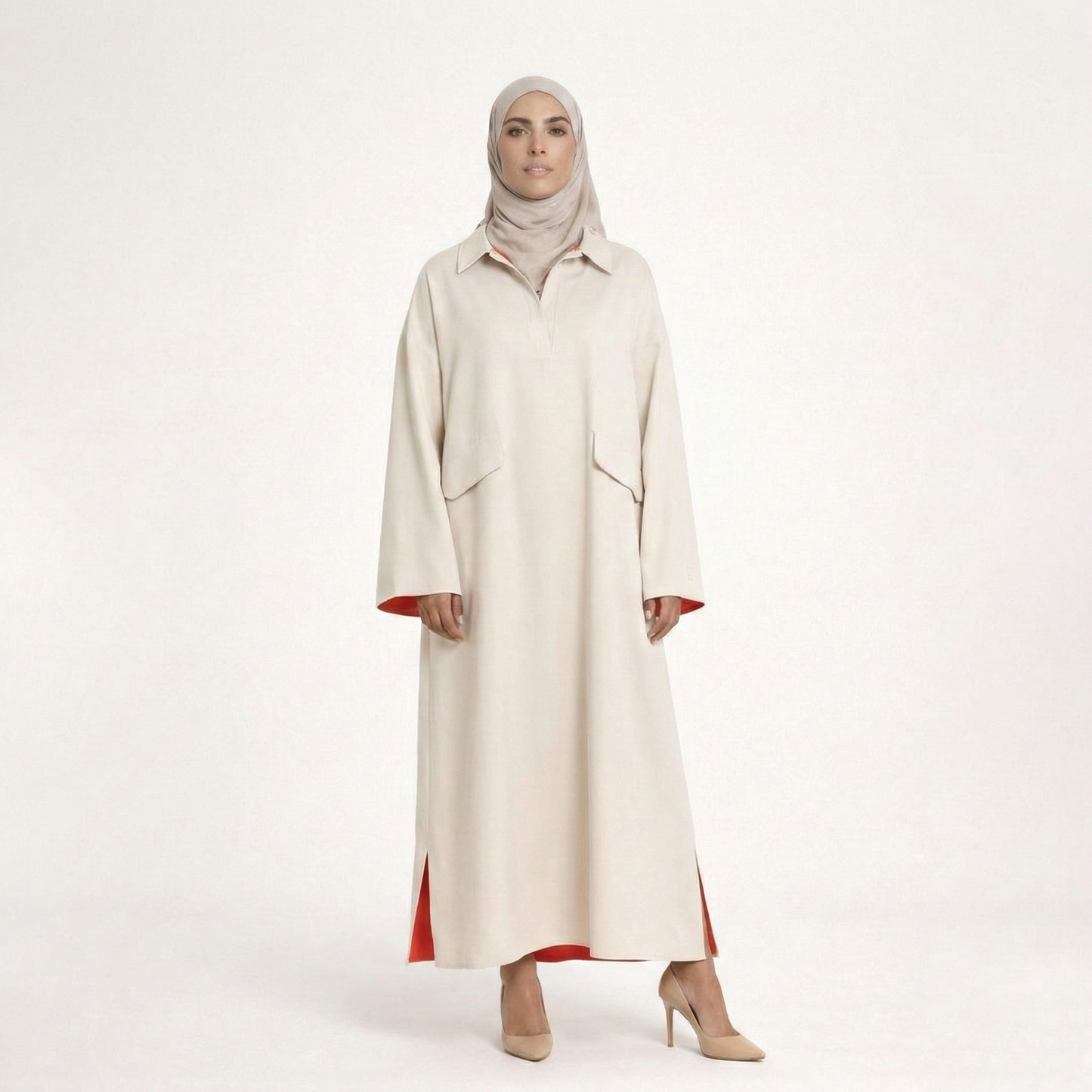 Linnen Dress Beige