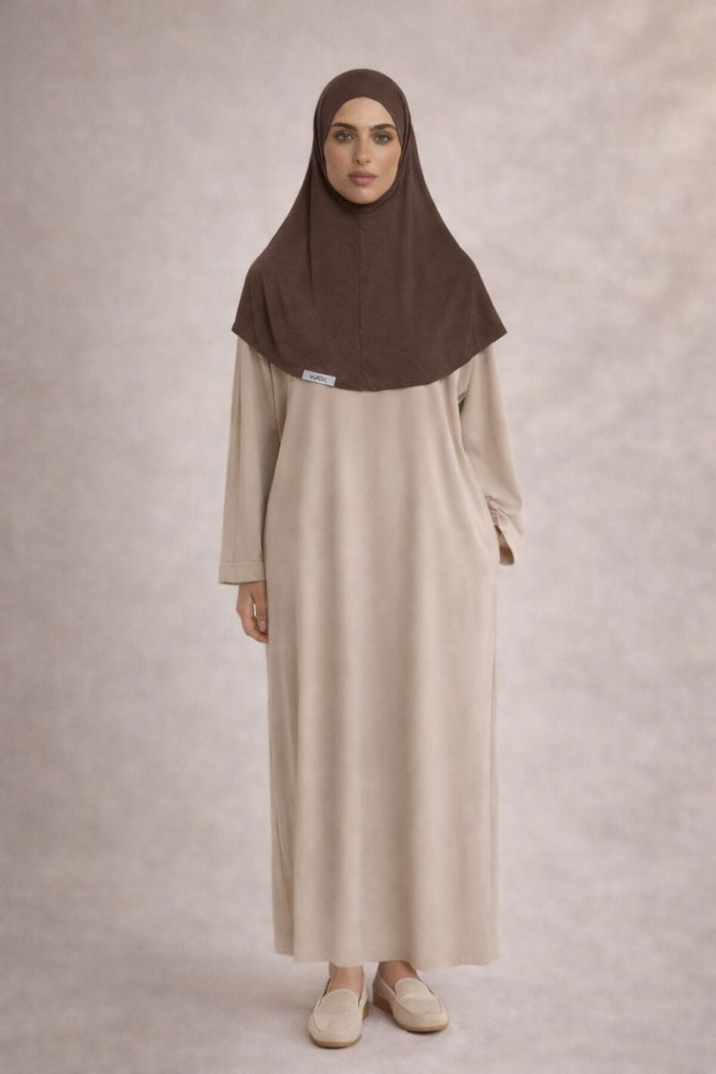 Breezy Elegance Dress Beige