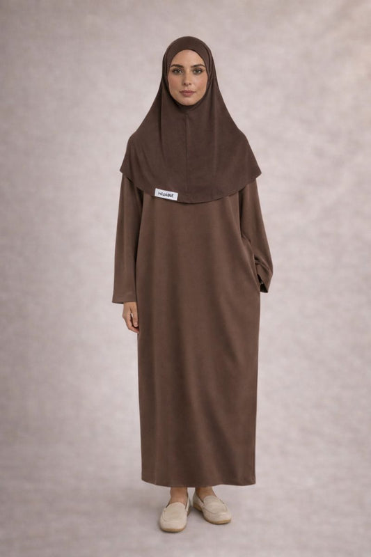 Breezy Elegance Dress Moka